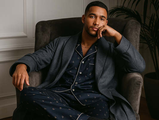 Les tendances pyjamas homme : luxe, matières nobles et coupes modernes